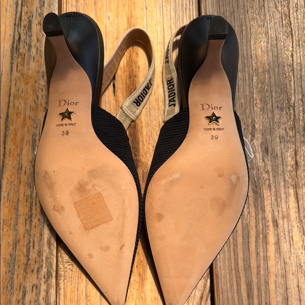 Dior Black Slingback Women's Shoes - Picture 6 of 12
